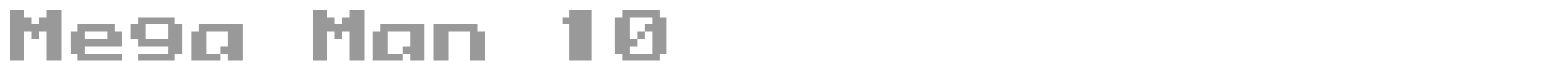 Mega Man 10 font preview